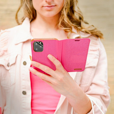 Kabura CANVAS Book do SAMSUNG A35 5G różowy