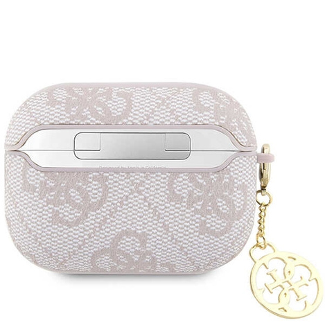 Guess GUAP2G4GSMP AirPods Pro 2 Cover Pink/Pink 4G Charm Collection