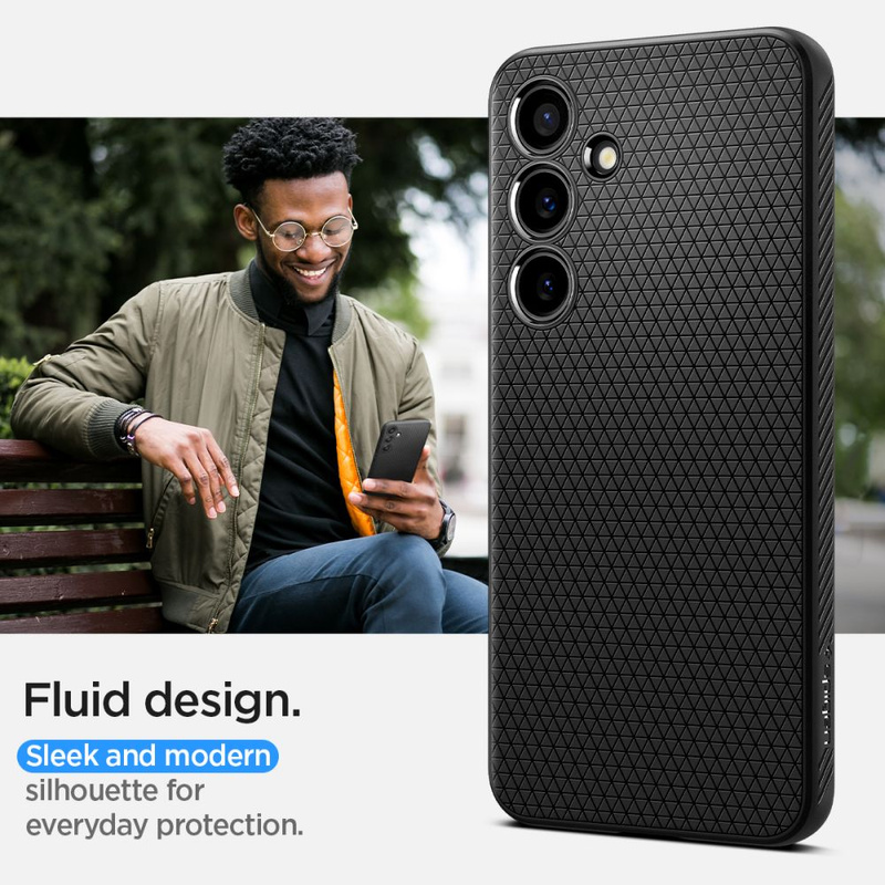 Spigen Liquid Air Hülle für Samsung Galaxy S24 – mattschwarz