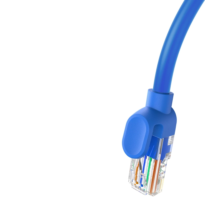Baseus High Speed ​​​​Cat 6 RJ-45 Ethernet-Kabel 1000 Mbit/s 0,5 m rund – blau