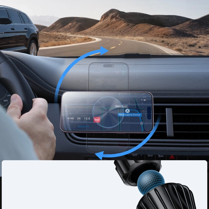 Joyroom magnetic car holder 15W wireless charger for air vent black (JR-ZS240)