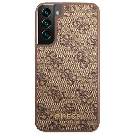 Guess 4G Metal Logo - Etui Samsung Galaxy S23 (brązowy)
