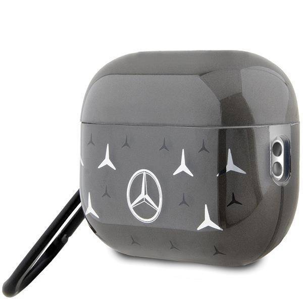 Original Case APPLE AIRPODS PRO 2 Mercedes Cover Large Star Pattern (MEAP28DPMGS) black