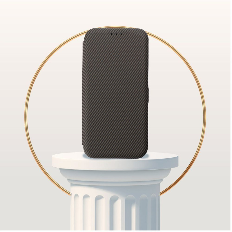 Kabura FOLIO Side Magnet do IPHONE 16 PRO MAX brązowy