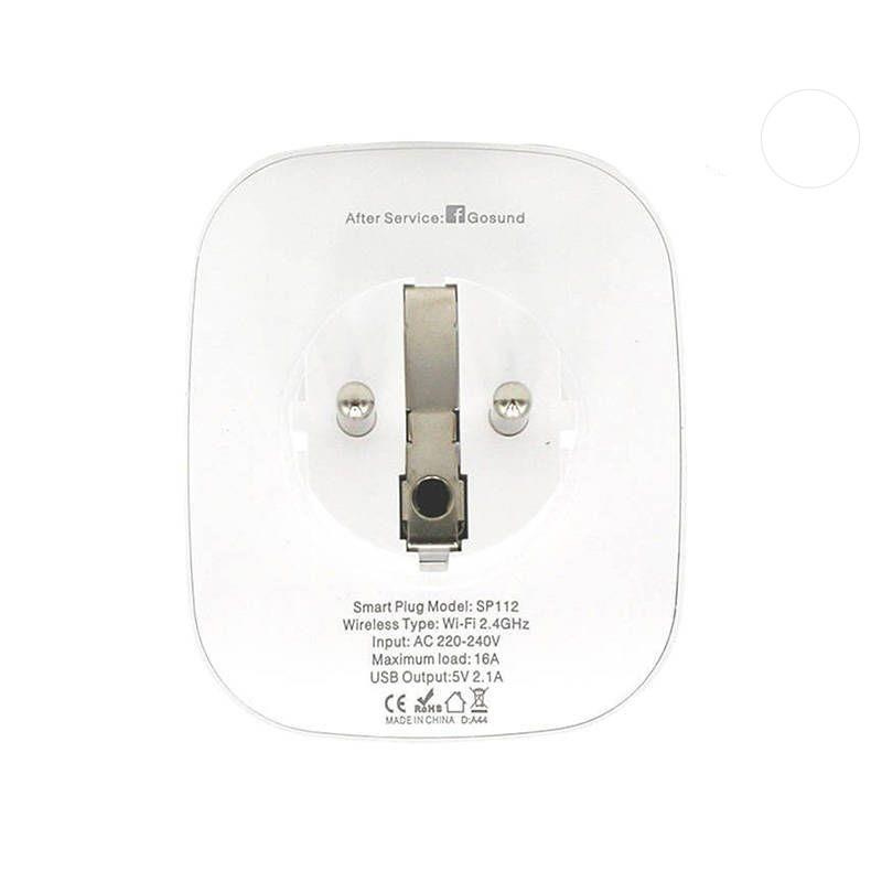 INTELIGENTNE GNIAZDKO WIFI GOSUND SP112 2xUSB WHITE