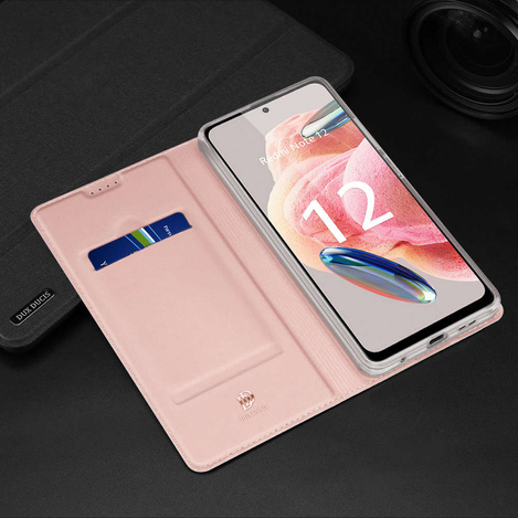 Dux Ducis Skin Pro Case for Xiaomi Redmi Note 12 Flip Card Wallet Stand Blue