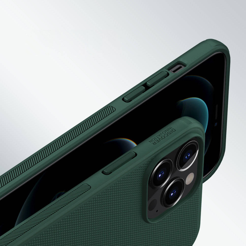 Nillkin Super Frosted Shield wzmocnione etui pokrowiec + podstawka iPhone 13 Pro Max niebieski