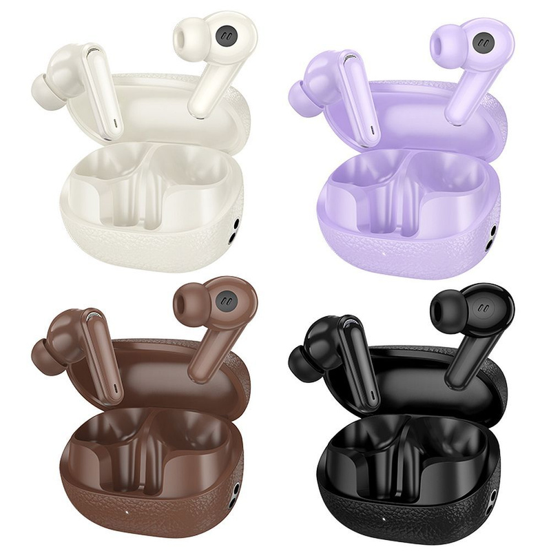 HOCO słuchawki bezprzewodowe bluetooth TWS EQ23 fioletowe