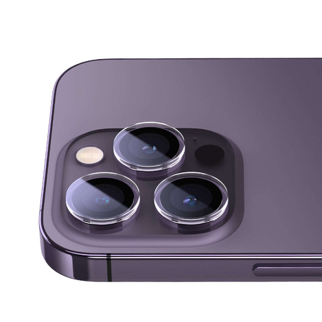 Kamera-Hartglas für iPhone 14 Pro / 14 Pro Max Baseus + Montageset