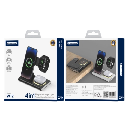 JELLICO wireless charger 3in1 W12 15W Black