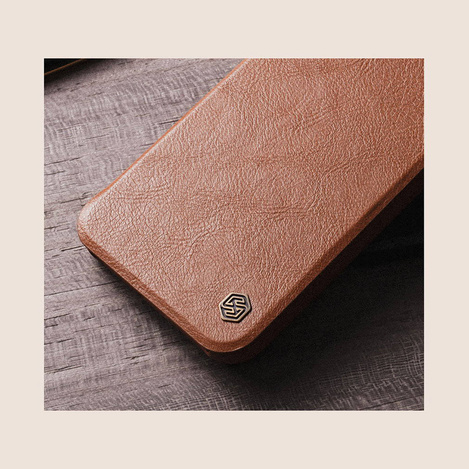 Nillkin Qin Leather Pro Case Hülle für Samsung Galaxy S22+ (S22 Plus) Kameraschutz Holster Cover Flip Cover Schwarz