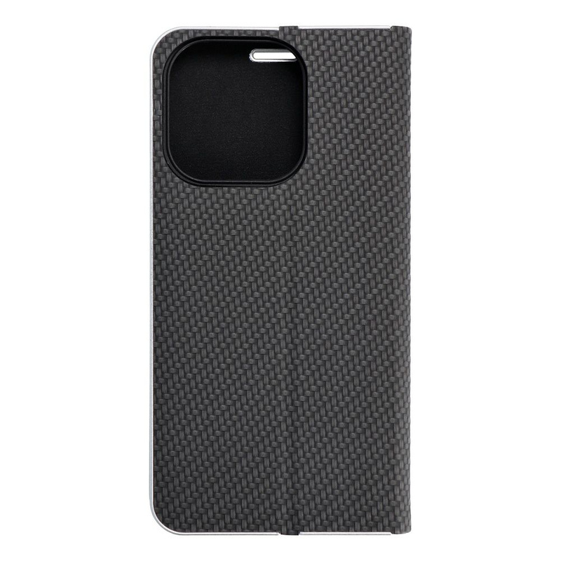 Kabura LUNA Book Carbon do IPHONE 15 Pro czarny