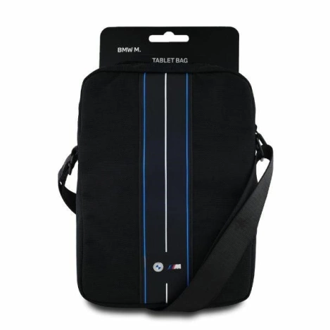 Torba na tableta BMW Nylon Blue Stripe 10" - czarna