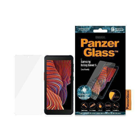 Gehärtetes Glas 5D SAMSUNG GALAXY XCOVER 5 PanzerGlass E2E Regular Case Friendly schwarz