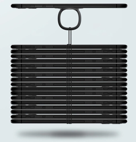 Baseus ultracienki samoprzylepny uchwyt ring podstawka do telefonu srebrny (SUYB-0S)