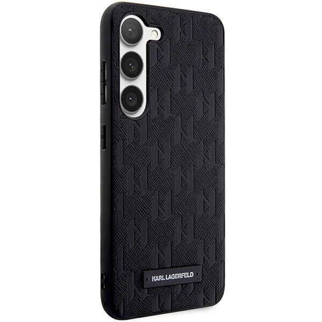 Oryginalne Etui KARL LAGERFELD hardcase Saffiano Mono Metal Logo KLHCS24SSAKLHPK do Samsung Galaxy S24 czarny