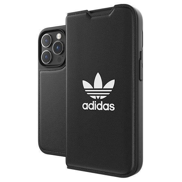 Adidas OR Booklet Case BASIC iPhone 14 Pro 6,1" schwarz/schwarz weiß 50182