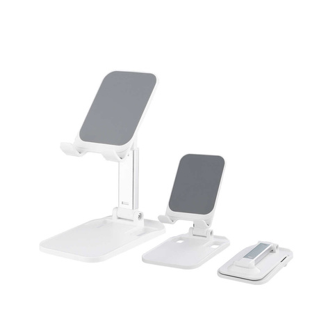 Wozinsky Klappbarer Tischständer für Telefon und Tablet Weiß (WFDPS-W1)