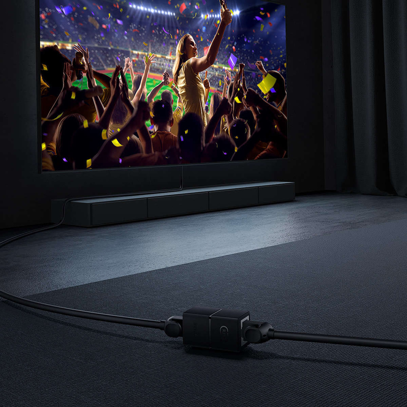 Netzwerkanschluss Baseus AirJoy Series RJ-45 Ethernet-Kabelanschluss 1 Stück - Schwarz