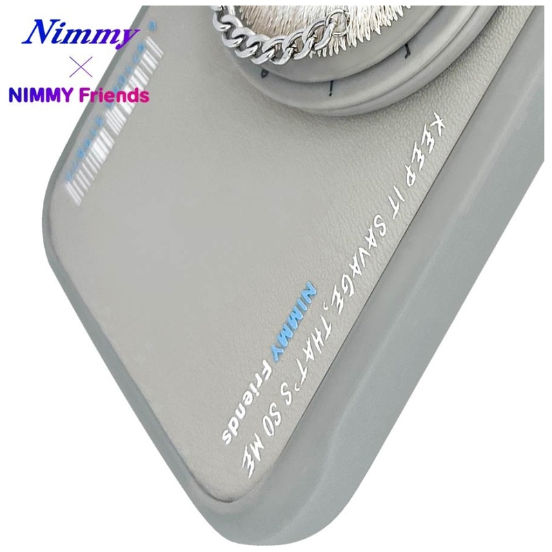 Etui Nimmy Glasses Cool Cat MagSafe do    iPhone 16 szary