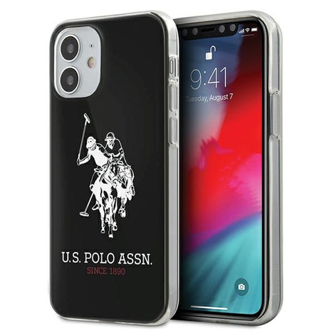 US Polo USHCP12STPUHRBK iPhone 12 mini czarny/black Shiny Big Logo