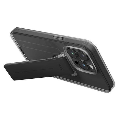 Etui APPLE IPHONE 15 PRO UNIQ Heldro Mount with Stand szare