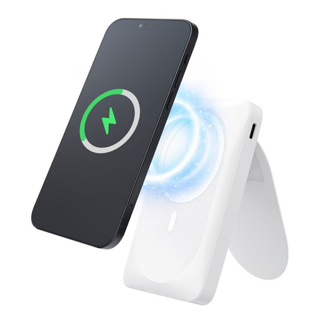 FORCELL Powerbank F-Energy MagStand F10K2 10 000mAh 20W kompatybilny z MagSafe biały