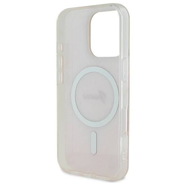 Original Case IPHONE 16 PRO Guess Hardcase IML 4G MagSafe (GUHMP16LH4STP) pink