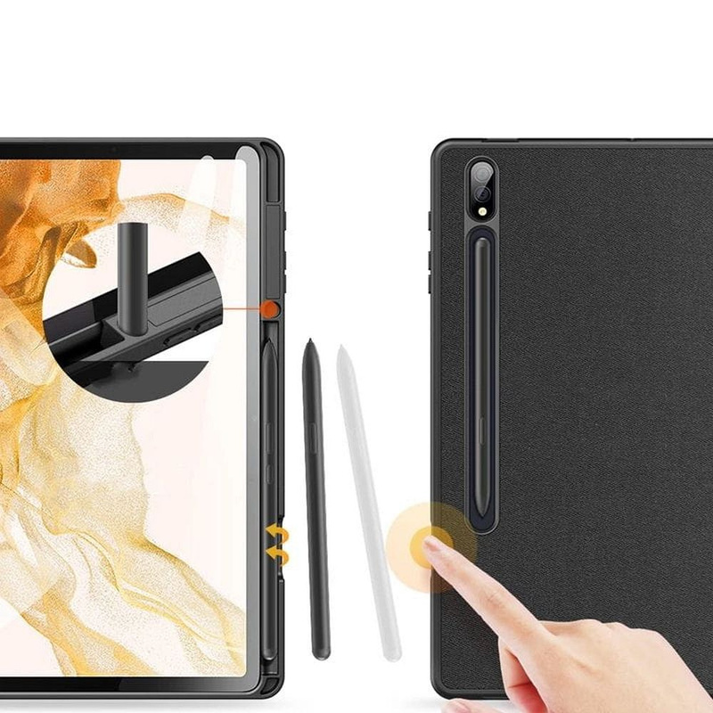 DUX DUCIS Domo - etui składane z miejscem na rysik do Samsung Tab S8 Ultra (X900/X906) czarne