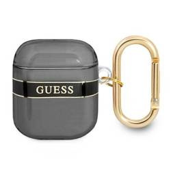 Schutzhülle APPLE AIRPODS Guess AirPods Strap Collection (GUA2HHTSK) schwarz