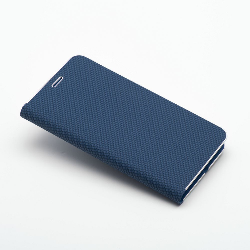 Kabura LUNA Book Carbon do IPHONE 16 Plus niebieski