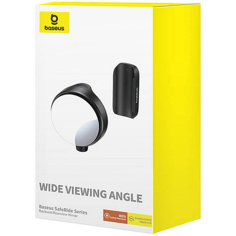 Lusterko wsteczne Baseus SafeRide Series z młotkiem bezpieczeństwa - czarne