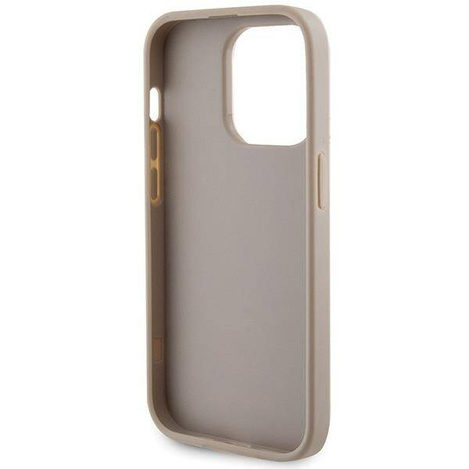 Guess GUHCP15LPS4DGPD iPhone 15 Pro 6.1&quot; gold/gold hardcase Strass Metal Logo