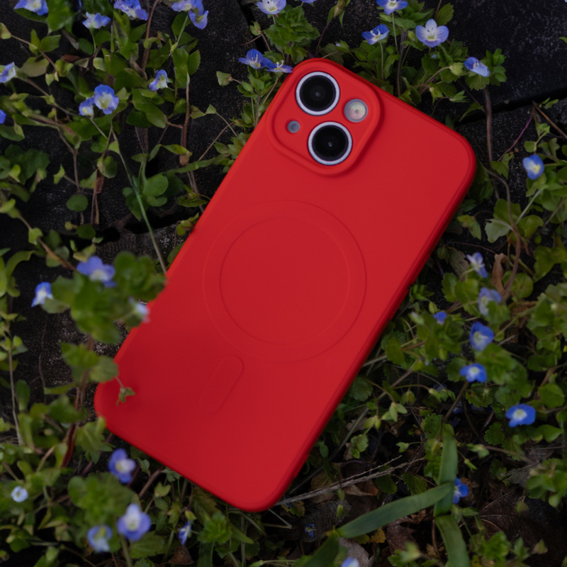 Nakładka Simple Color Mag do Samsung Galaxy A35 5G czerwona