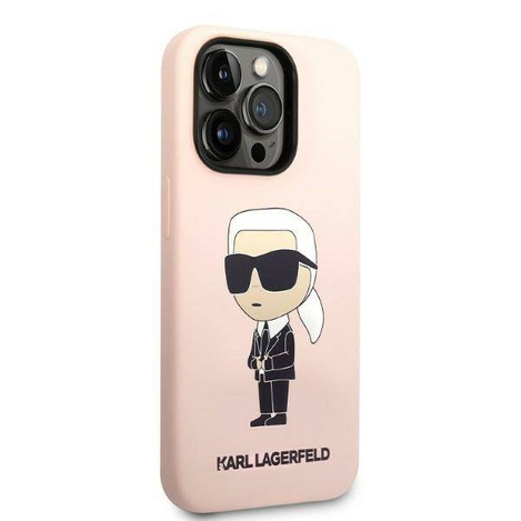 Karl Lagerfeld Silicone NFT Ikonik - Etui iPhone 14 Pro (różowy)