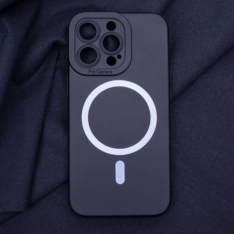 Nakładka Silicon Mag do iPhone 15 Plus 6,7" czarna
