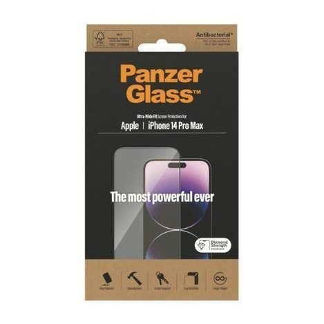 Tempered Glass 5D IPHONE 14 PRO MAX PanzerGlass Ultra-Wide Fit Privacy Screen Protection Antibacterial (2774)