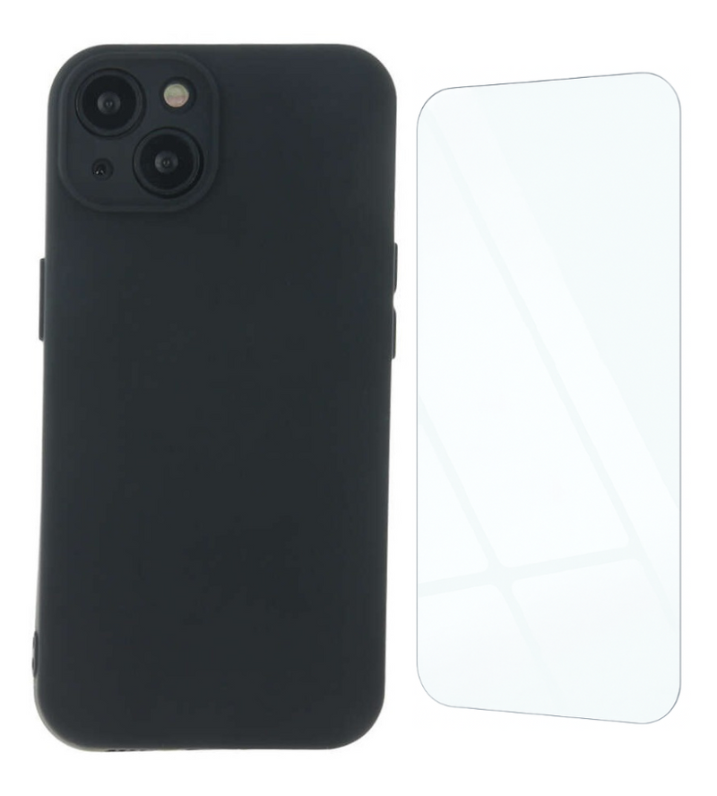 Etui do iPhone 15 Pro Max czarne + Szkło