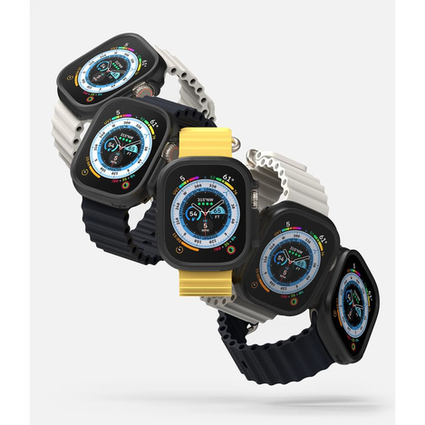 Schutzhülle APPLE WATCH ULTRA 49MM Ringke Slim 2-pack Clear & Matte Black