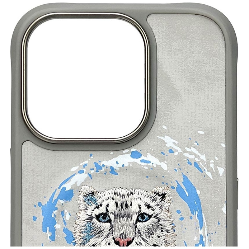 Etui Nimmy Pantera MagSafe do iPhone 16   Pro Max jasnoszary