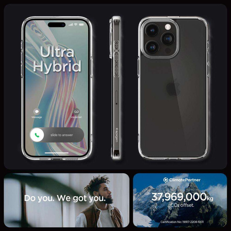 SPIGEN ULTRA HYBRID IPHONE 15 PRO MAX FROST CLEAR