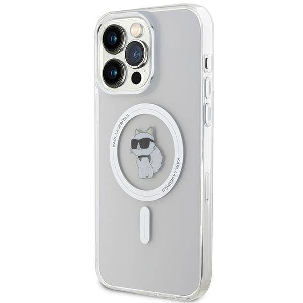 Karl Lagerfeld IML Choupette MagSafe Hülle für iPhone 15 Pro Max – transparent