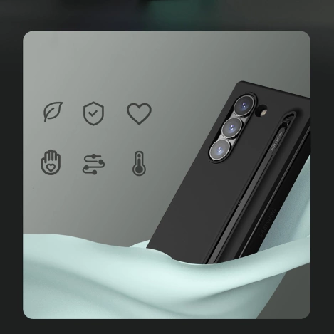 Nillkin Flex Pure Fold Hülle für Samsung Galaxy Z Fold 6 5G – Schwarz