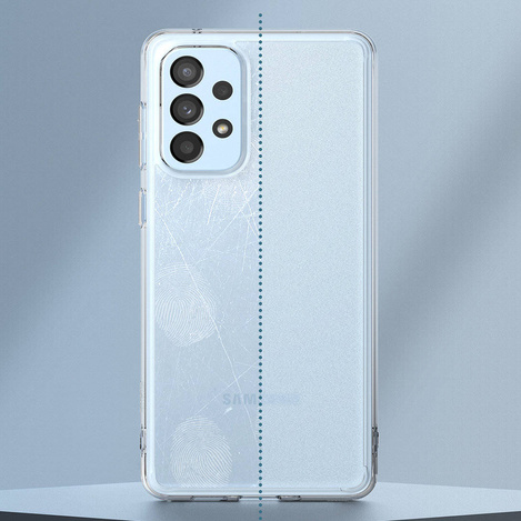 Ringke Fusion Matte tpu case with frame for samsung galaxy a73 translucent