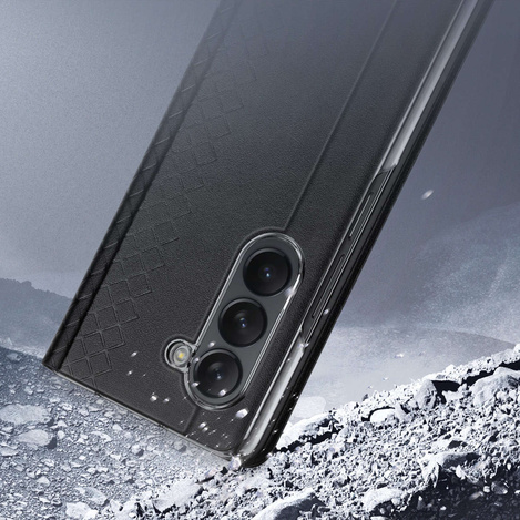 Dux Ducis Bril Leather Flip Wallet Case for Samsung Galaxy Z Fold5 5G - Black