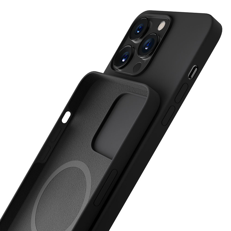 Apple iPhone 15 Pro – 3mk Hardy Silikon MagCase Graphit