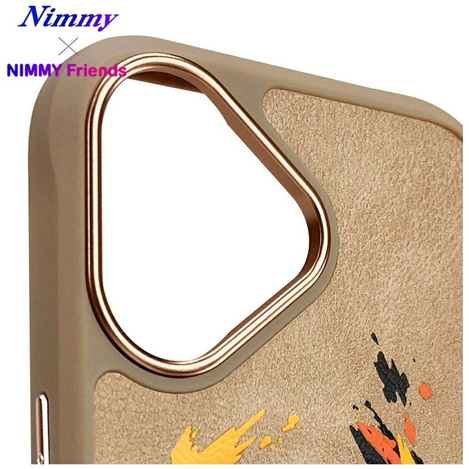 Etui Nimmy Tygrys MagSafe do iPhone 16    jasnobrązowy