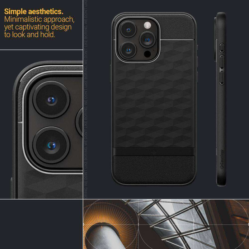 Case APPLE IPHONE 15 PRO Caselogy Parallax Mag MagSafe Matte black