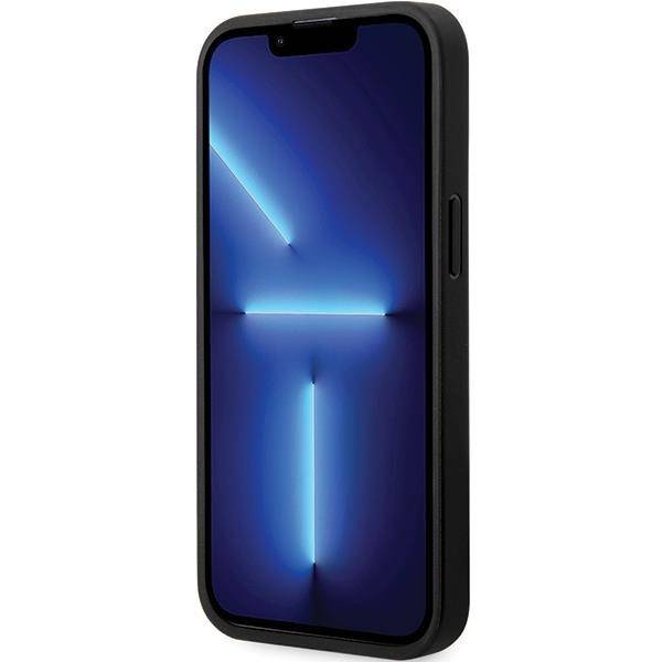 Hülle BMW BMHCP13L22NBCK iPhone 13 Pro / 13 6,1&quot; schwarz/schwarz Hardcase Leder Carbon