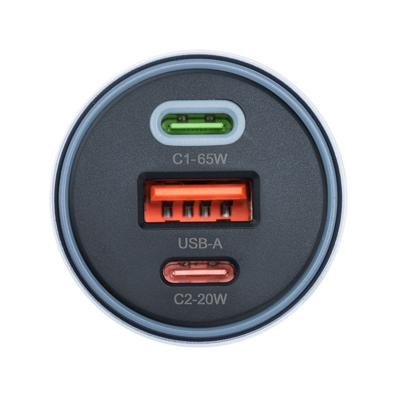 FORCELL F-ENERGY Alu - ładowarka samochodowa 85W PD+QC4.0+SAM SFC 2.0, 2xUSB C+USB A